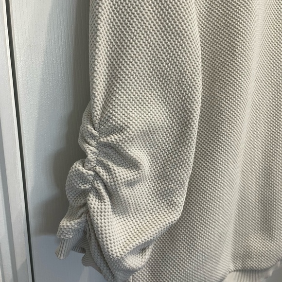 Yest Women’s Olvin Sweater Waffle Textured Knit Pattern 3/4 Sleeve Size 12 Sand - Picture 5 of 11